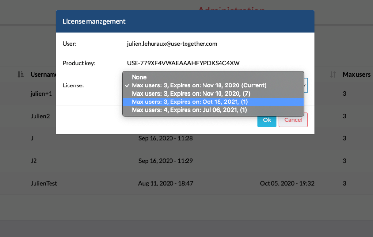 Assign a license to a user